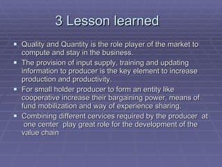 Experience of  Cooperatives in Dairy Development in Ethiopia the case of Selale Dairy cooperative union