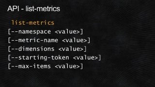 Metric filters –Literal terms  