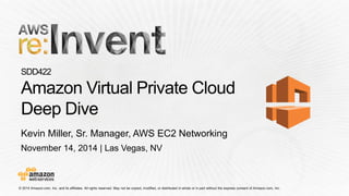 November 14, 2014 | Las Vegas, NV 
Kevin Miller, Sr. Manager, AWS EC2 Networking  