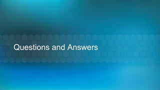 Questions and Answers
 