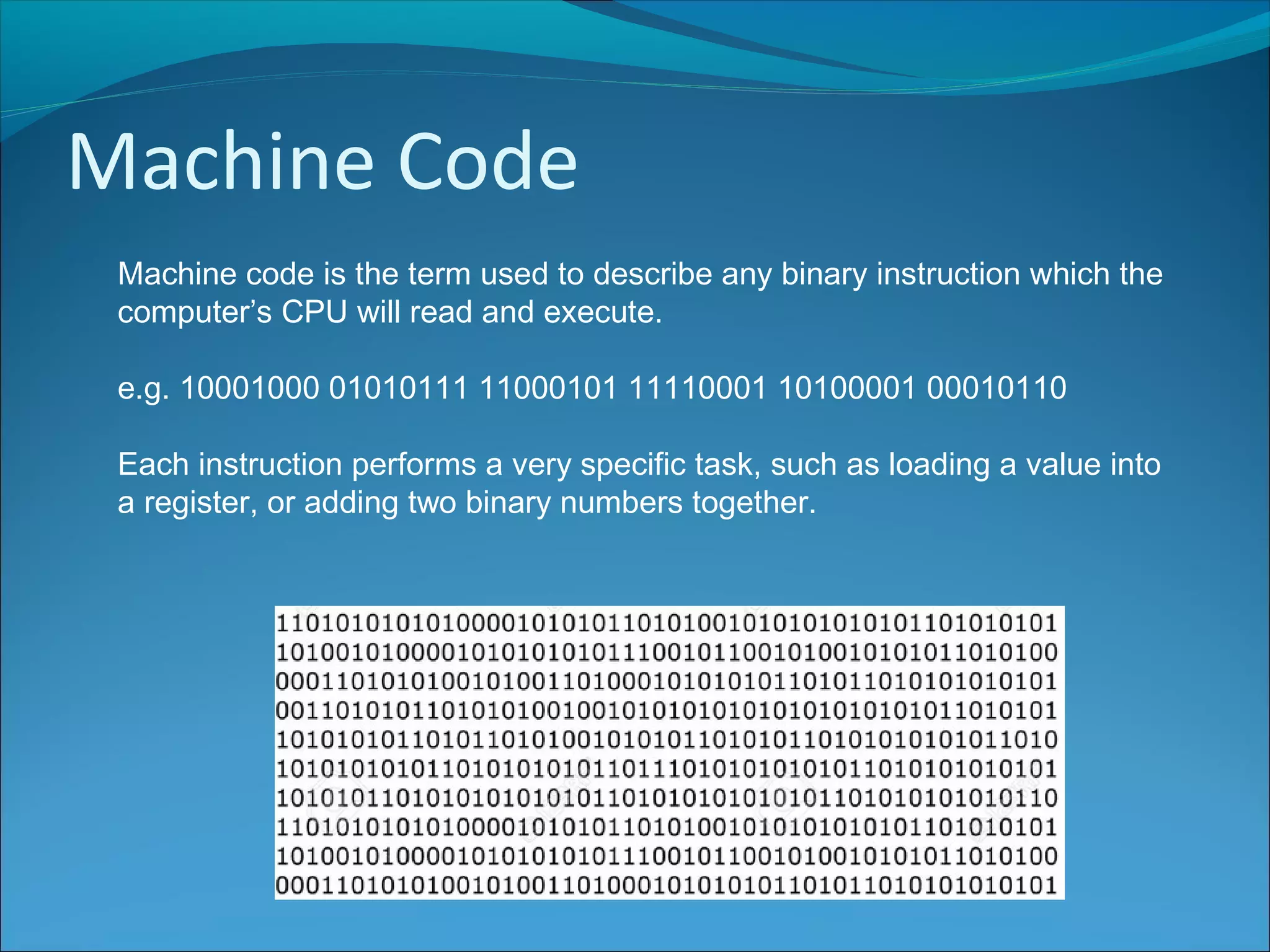 N5 Computing Science - Machine Code | PPT