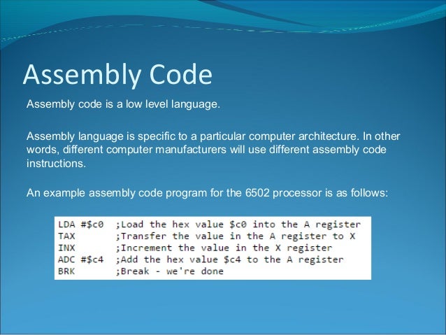 n5 computing science machine code