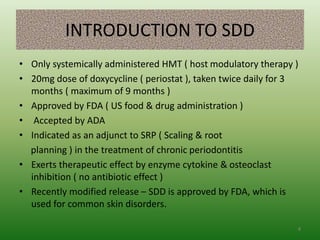 Sub-antimicrobial Dose of Doxycycline | PPTX