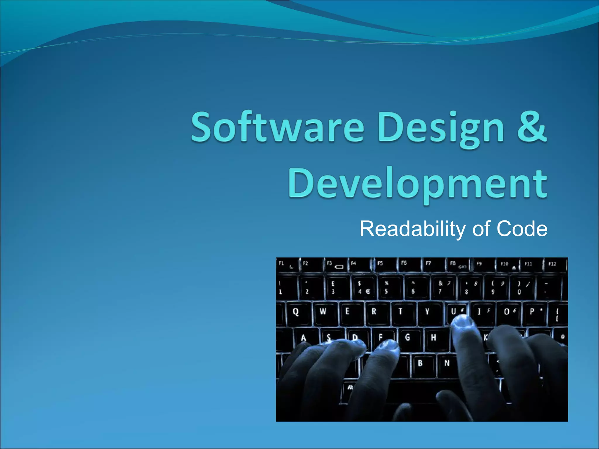 N5 Computing Science - Readability of code | PPT
