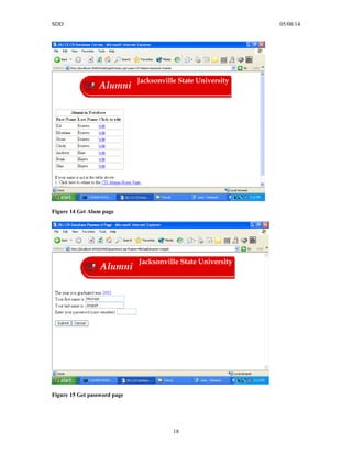 SDD 05/08/14
Figure 14 Get Alum page
Figure 15 Get password page
18
 