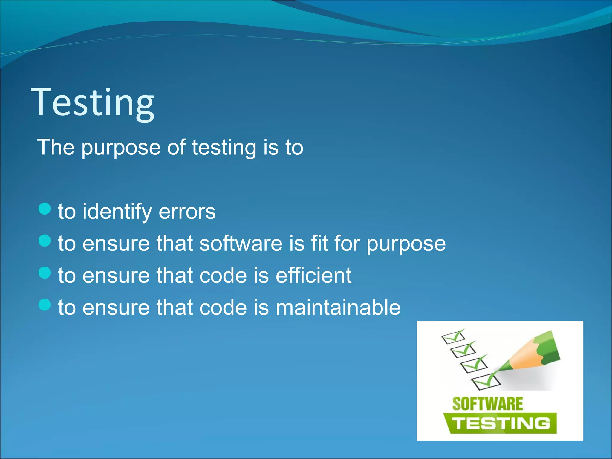 National 5 Computing Science - Testing | PPT