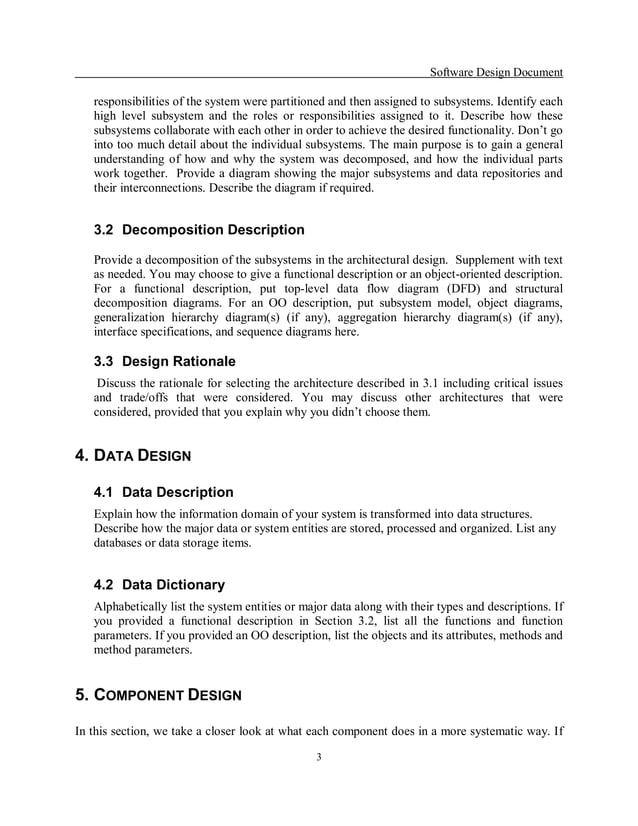 Sdd template