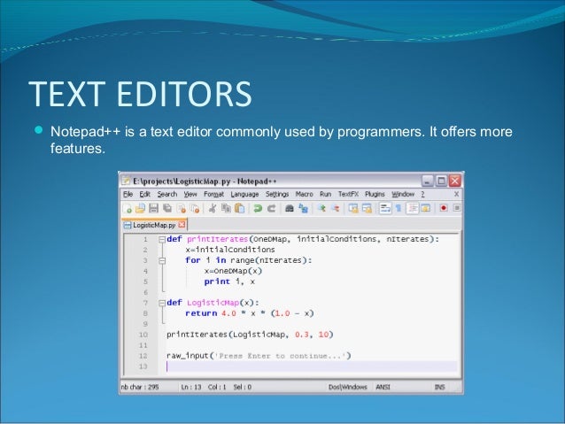 Text Editors and IDEs