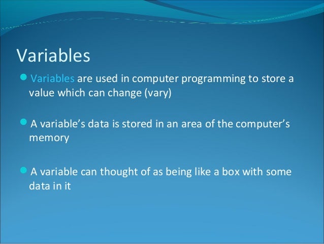 what is a variable computer