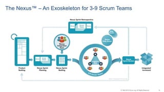 19© 1993-2015 Scrum.org, All Rights Reserved
The Nexus™ – An Exoskeleton for 3-9 Scrum Teams
 