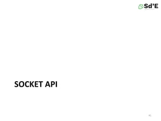 SOCKET API
41
 