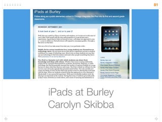iPads at Burley
Carolyn Skibba
81
 