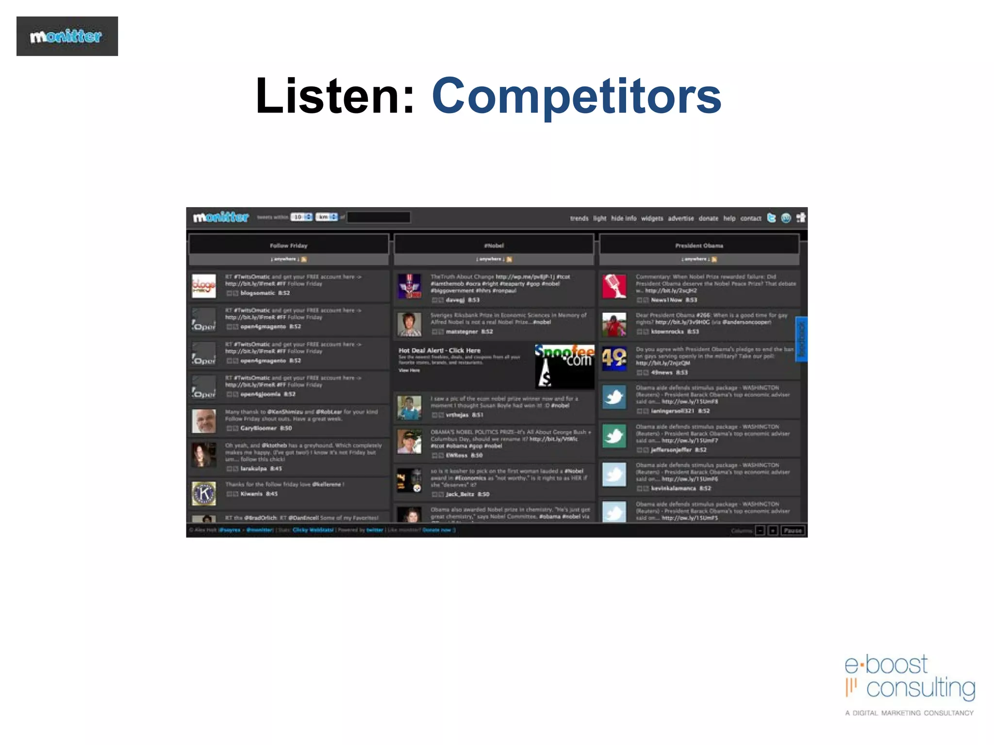 Listen:  Competitors 