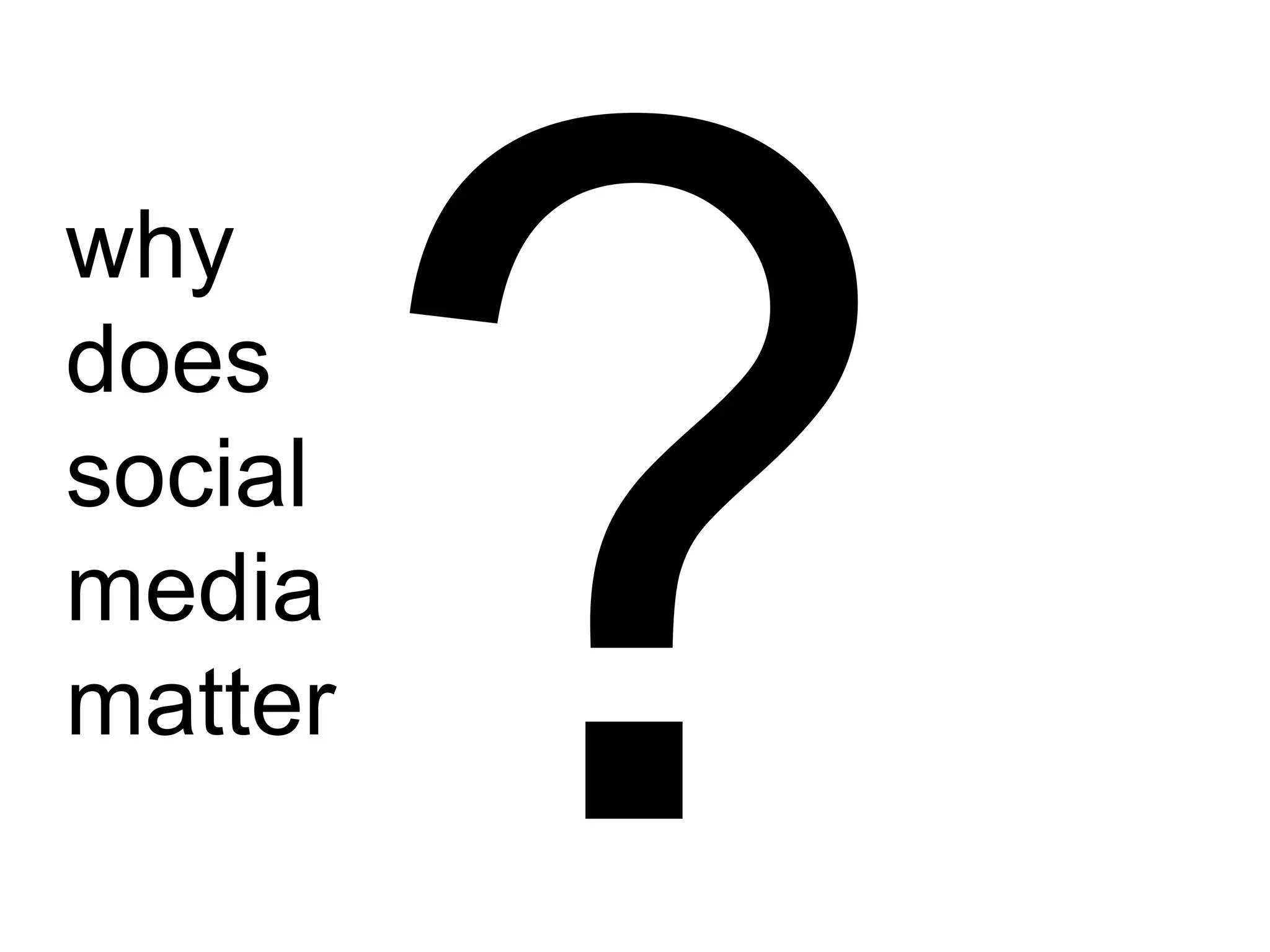 ? why  does  social  media matter 