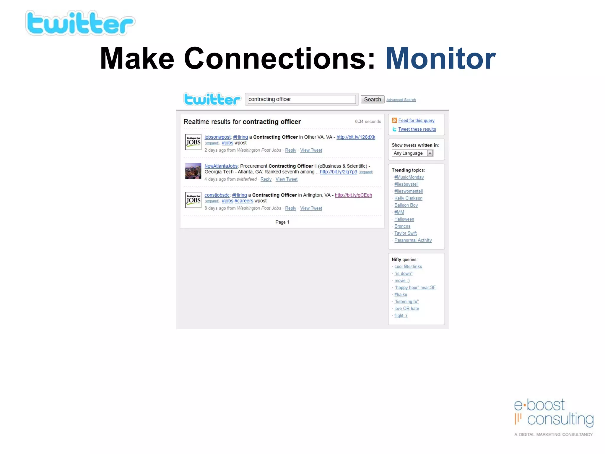 Make Connections:  Monitor 