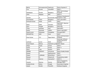 Sample SDET Profiles from Product Companies | PDF
