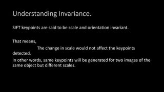 Scale Invariant Feature Transform | PPTX
