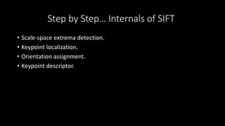 Scale Invariant Feature Transform | PPTX