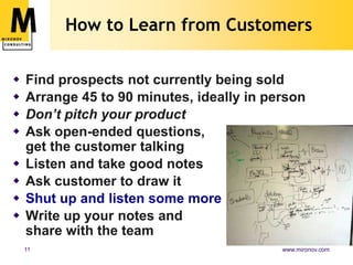 Experience?(Product)StrategyTechnology,Skills & DeliveryMarkets & Customers Real, unmet need?