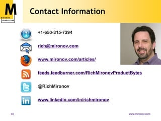 Big Companies, Big Org ChartsMultiple product lines or divisionsComplex sales/channel modelDeep functional organizationsSilos of information, expertiseProduct strategies, portfolio strategies,vertical strategies,solution strategies, M&A strategies…