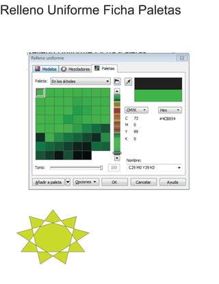 Relleno Uniforme Ficha Paletas
 