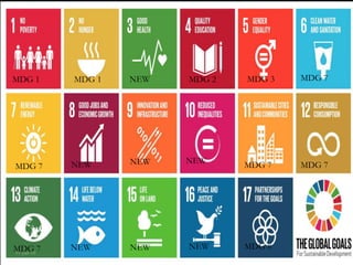 11-Jan-16 4
MDG 1 MDG 1 MDG 2 MDG 3
MDG 7 MDG 7 MDG 7
MDG 7 NEW MDG 8NEW
NEW
NEW NEW NEW
NEW
MDG 7
 