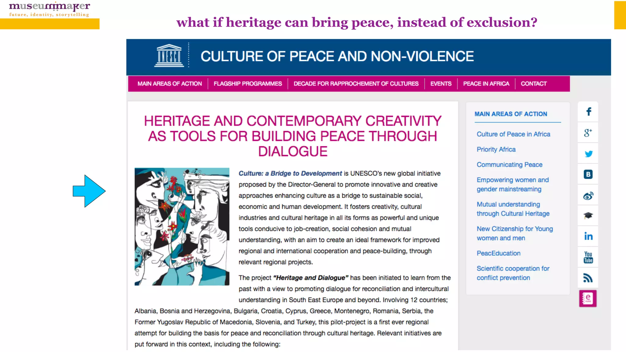 what if heritage can bring peace, instead of exclusion?
 