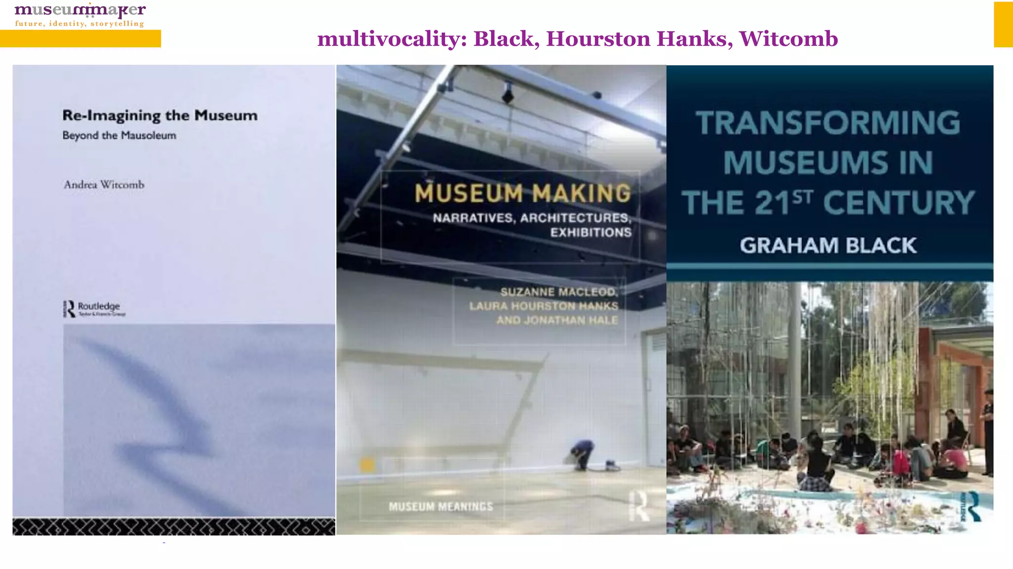 multivocality: Black, Hourston Hanks, Witcomb
 