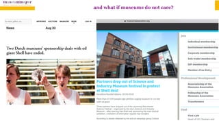 and what if museums do not care?
 
