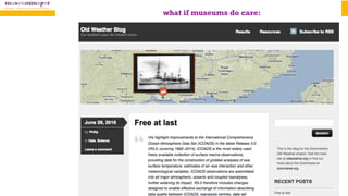 what if museums do care:
 