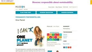Museon: responsible about sustainability
 