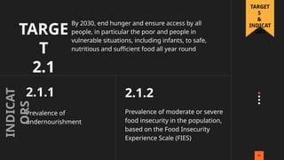 SDG 2 ZERO HUNGER: OVERVIEW, TARGETS AND INDICATORS.pptx