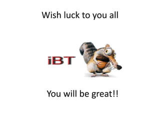 Wish luck to you all
You will be great!!
 