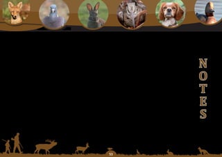 Schéma Départemental de Gestion Cynégétique
  de la FICEVY - 2009/2015




                                                   n
                                                   o
                                                   t
                                                   e
                                                   S

                                              
 