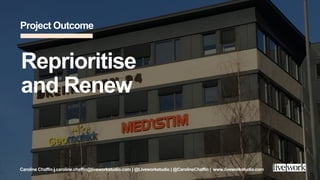 Reprioritise Project Building internal capabilities on all levels to reveal the missing link ...