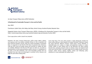 A Dashboard for Sustainable Transport in Asia and the Pacific | PDF
