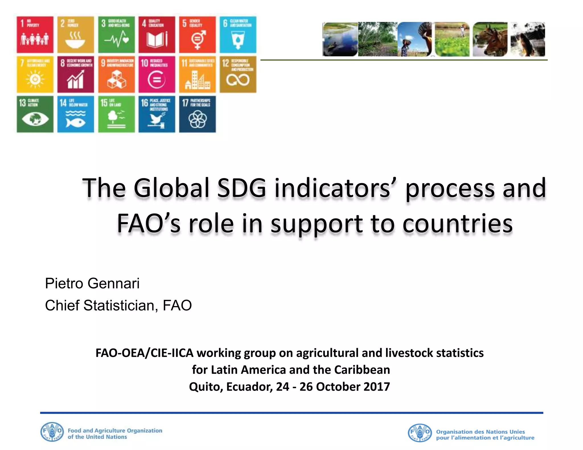 SDG Indicators and FAO Role_ ENGLISH | PPTX