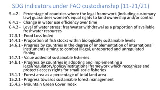 The Process of Global SDG monitoring and the key challenges faced by ...