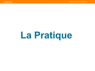 TITLE OF PRESENTATION
| 18
18|
La Pratique
 