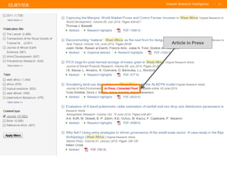 TITLE OF PRESENTATION
| 31
31|
Article in Press
 