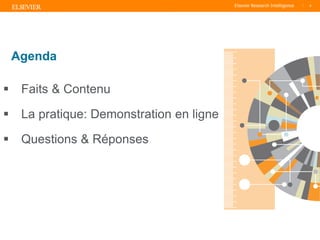 TITLE OF PRESENTATION
| 6
6|
Agenda
 Faits & Contenu
 La pratique: Demonstration en ligne
 Questions & Réponses
 