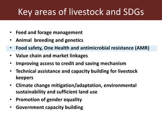 Livestock research contributions to the Sustainable Development Goals