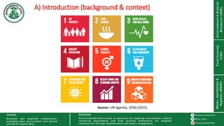 A) Introduction (background & context)
Source: UN Agenda, 2030 (2015).
 