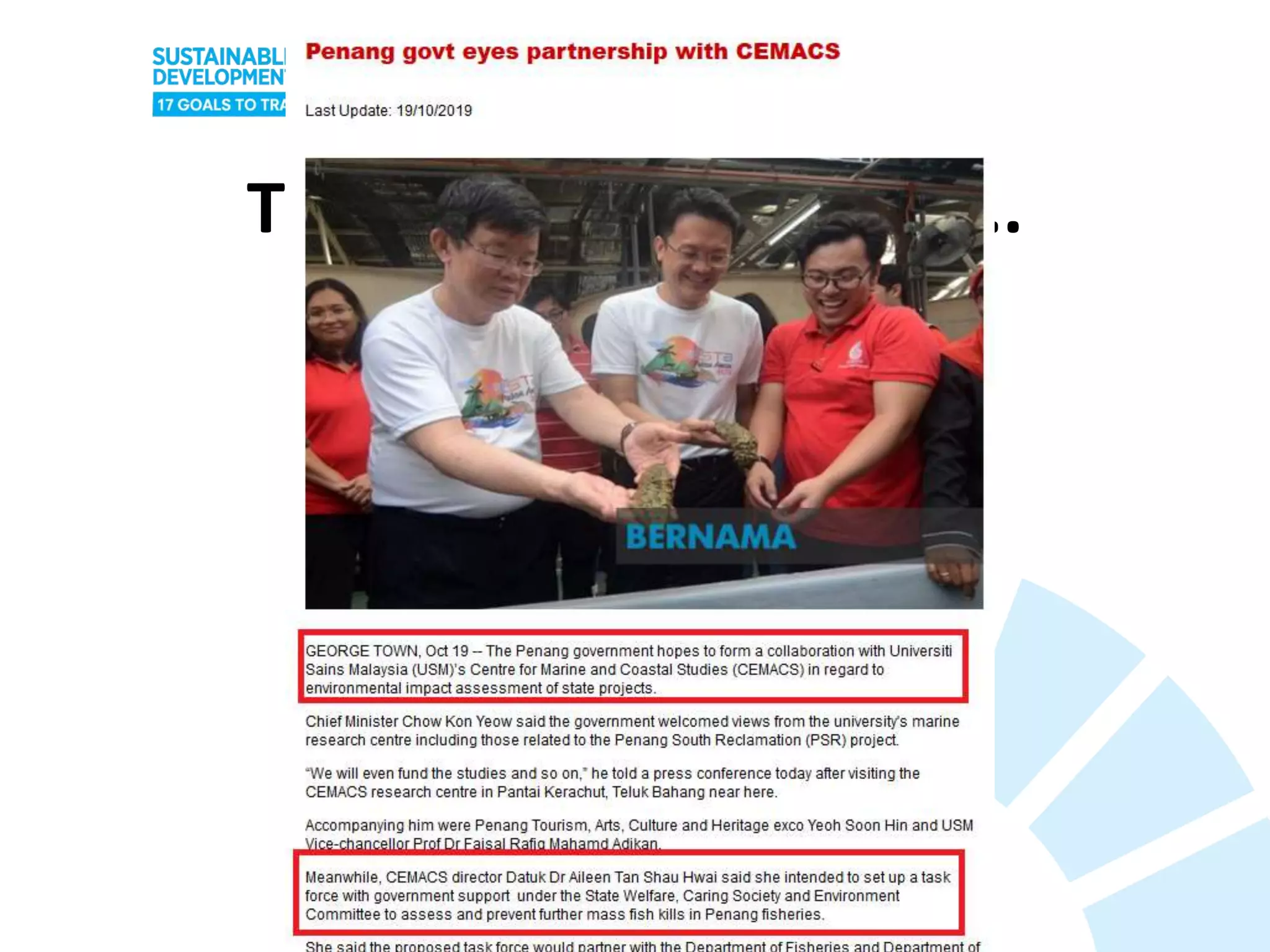 The Impact Continues….
Keynote Address by Joyline Chai
 