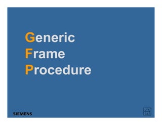 GGenericeneric
FFramerame
PProcedurerocedurePProcedurerocedure
 