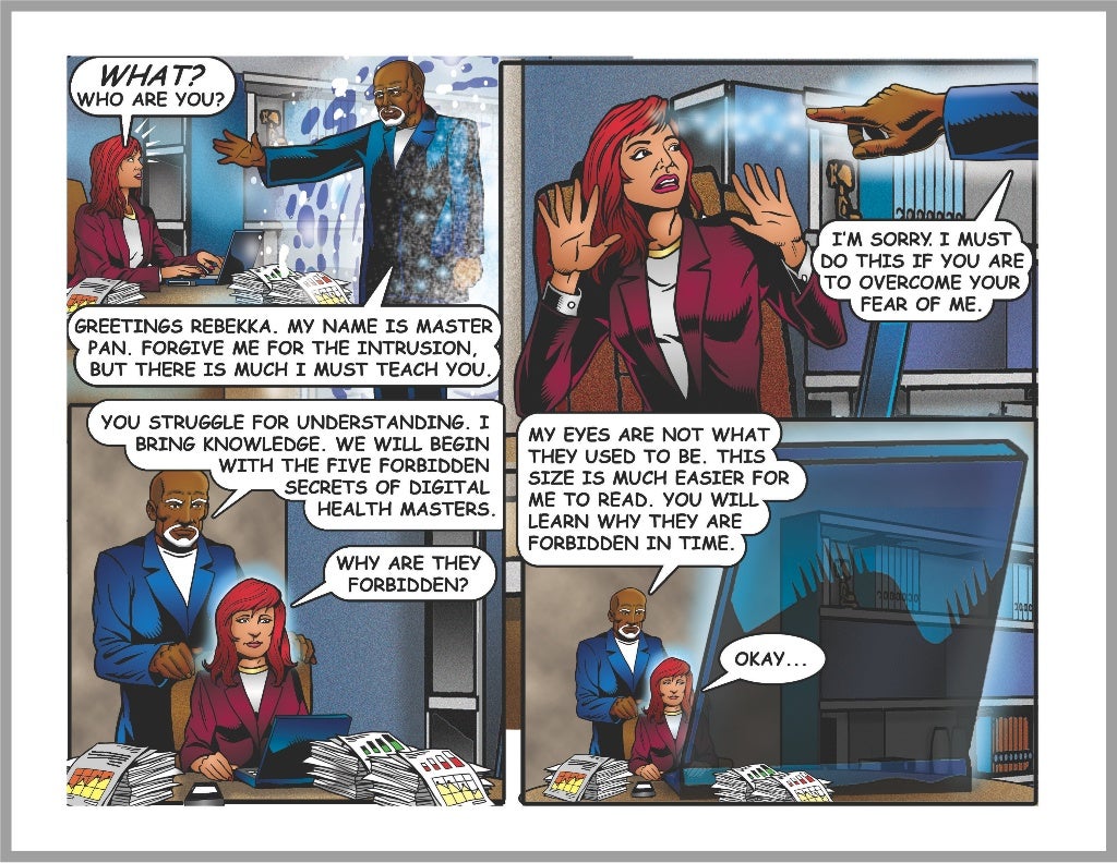 Infographic Novel Secrets of Digital Health Masters