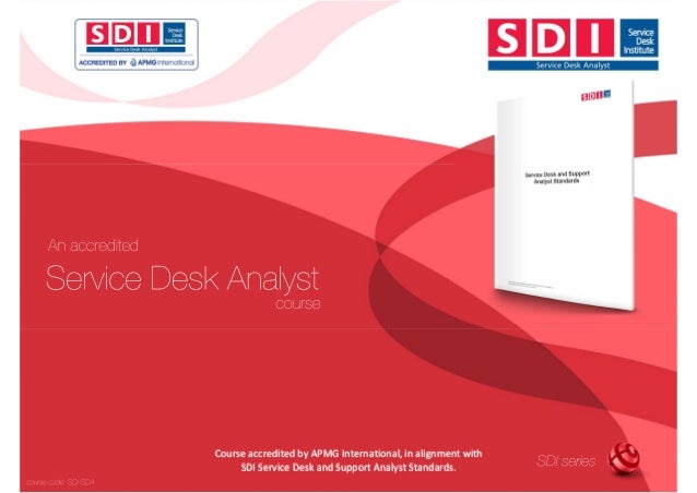 Sdi Sda Service Desk Analyst