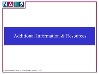 Additional Information & Resources
 