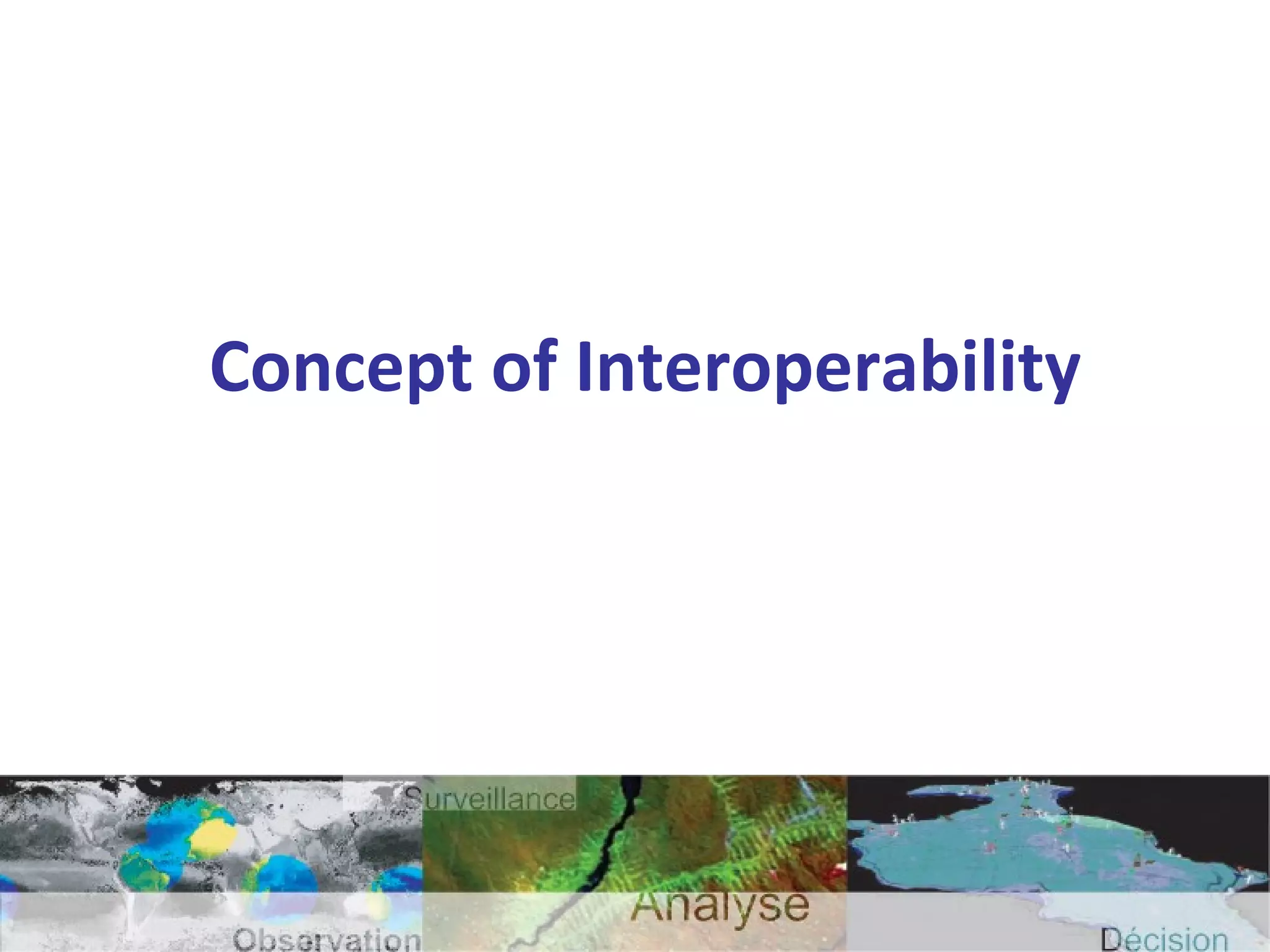 Concept of Interoperability
 