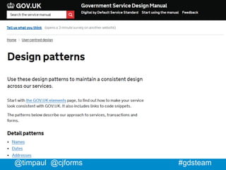 #gdsteam@timpaul @cjforms
 